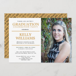 卒業写真パーティの招待状 招待状