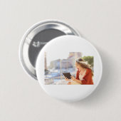 卒業写真パーティー用品、 缶バッジ (正面&裏面)