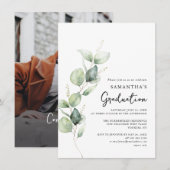 卒業写真パーティー 2025 卒業おめでとう 招待状 (正面/裏面)