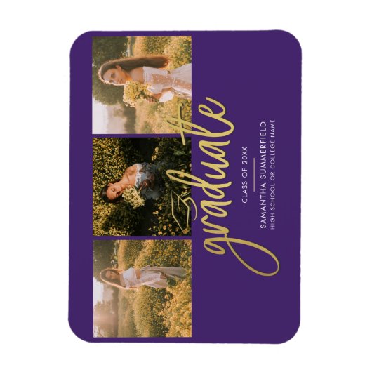 卒業写真パープルグラード2025年発表 マグネット (縦)
