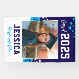 卒業写真ビニールバナーの装飾 横断幕