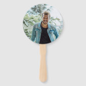 卒業写真ファン – 金ゴールド卒業 ハンドファン (裏面)