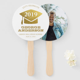 卒業写真ファン – 金ゴールド卒業 ハンドファン