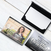 卒業写真ブラックスクリプト発表カード 案内状