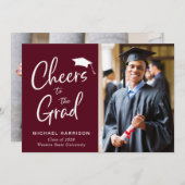 卒業写真ブルゴーニュ卒業 案内状 (正面/裏面)