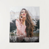 卒業写真ブースの背景 タペストリー (正面)