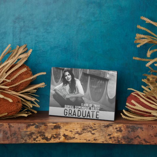 卒業写真プラークの卒業記念バナー フォトプラーク (側面)
