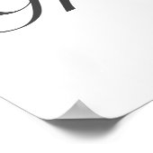 卒業写真プロップフレームモダンミニマル ポスター (角)