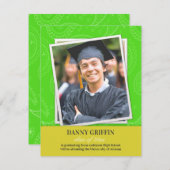 卒業写真ペイズリー発表 案内状 (正面/裏面)