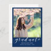 卒業写真ホワイトスクリプ王室のトブルー2025 案内ポストカード (正面/裏面)