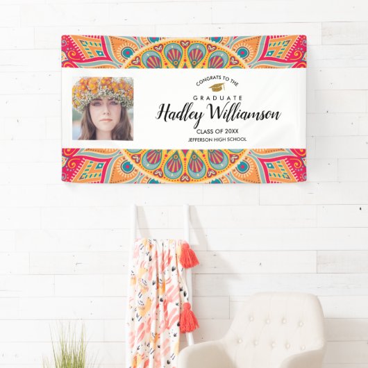 卒業写真ボヘミカラフルアン20XXクラス 横断幕 (インサイチュ)