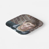 卒業写真ミニマリストエレガントグラーモダンド ペーパープレート (傾斜あり)