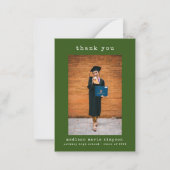 卒業写真ミニマルシンプルリスト ノートカード (正面)