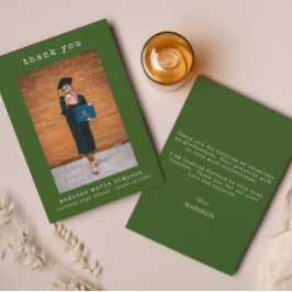 卒業写真ミニマルシンプルリスト ノートカード