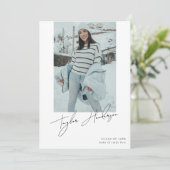 卒業写真ミニマル卒業会 招待状 (スタンド正面)