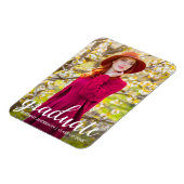 卒業写真モダンかわいらし発表W マグネット (左側)