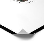 卒業写真モダンのサイン ポスター (角)