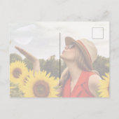 卒業写真モダンひまわり 案内ポストカード (裏面)