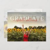 卒業写真モダンひまわり 案内ポストカード (正面/裏面)