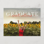 卒業写真モダンひまわり 案内ポストカード (正面)