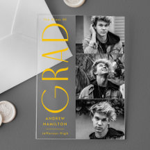 卒業写真モダンアクリル卒業発表