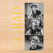 卒業写真モダンアクリル卒業発表 アクリル招待状 (正面)