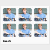 卒業写真モダンカッコいい発表 スクエアシール (シート)