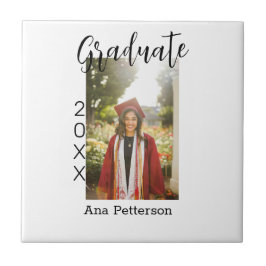 卒業写真モダンクラシック年の名前を素朴に追加 タイル