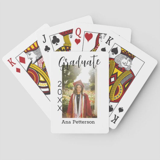 卒業写真モダンクラシック年の名前を素朴に追加 トランプ (裏面)
