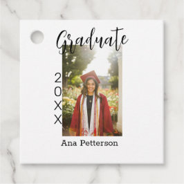 卒業写真モダンクラシック年の名前を素朴に追加 フェイバータグ