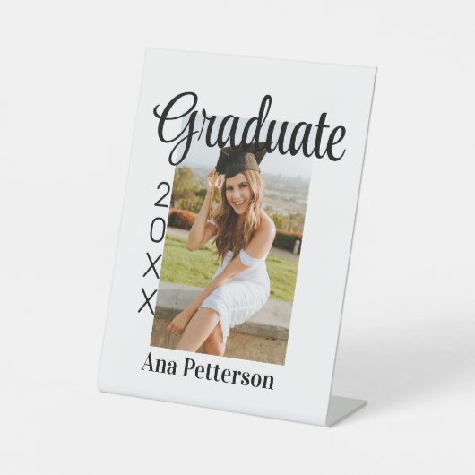 卒業写真モダンクラシック年の名前を素朴に追加 台座サイン (正面)