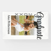 卒業写真モダンクラシック年の名前を素朴に追加 横断幕 (横)