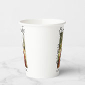 卒業写真モダンクラシック年の名前を素朴に追加 紙コップ (左)