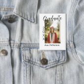 卒業写真モダンクラシック年の名前を素朴に追加 缶バッジ (インサイチュ)