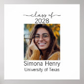 卒業写真モダンゲスト署名ポスター ポスター (正面)