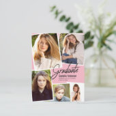 卒業写真モダンコラージュパーティー発表 案内状 (スタンド正面)