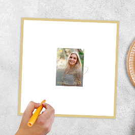 卒業写真モダンサインサイン ポスター