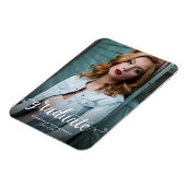 卒業写真モダンスクリプトの発表 マグネット (左側)