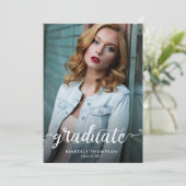 卒業写真モダンスクリプトの発表 案内状 (スタンド正面)