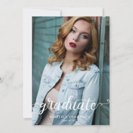 卒業写真モダンスクリプト 案内状