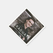 卒業写真モダンタイポグラフィ スタンダードカクテルナプキン (角)