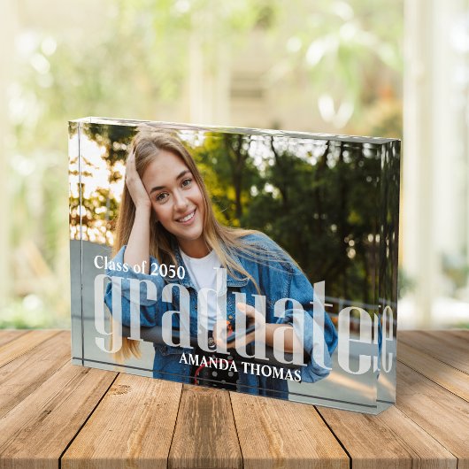 卒業写真モダンタイポグラフィ フォトブロック