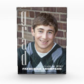 卒業写真モダンタイポグラフィ フォトブロック (正面)