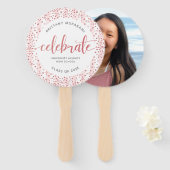 卒業写真モダンバラ金ゴールドスクリプトキープサウ ハンドファン (正面&裏面)