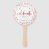 卒業写真モダンバラ金ゴールドスクリプトキープサウ ハンドファン (正面)