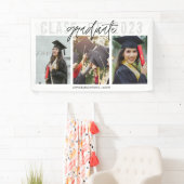 卒業写真モダンパーティーバナー 横断幕 (インサイチュ)