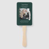 卒業写真モダンホワイトローズ金ゴールドグラード ハンドファン (裏面)