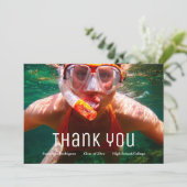 卒業写真モダン卒業ありがとう 案内状 (スタンド正面)