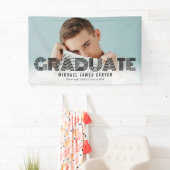 卒業写真モダン卒業バナー 横断幕 (インサイチュ)
