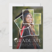 卒業写真モダン卒業会 招待状 (正面)